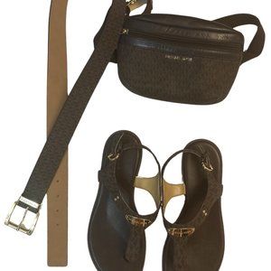 Micheal Kor Fanny Pack, Sandals and Belt